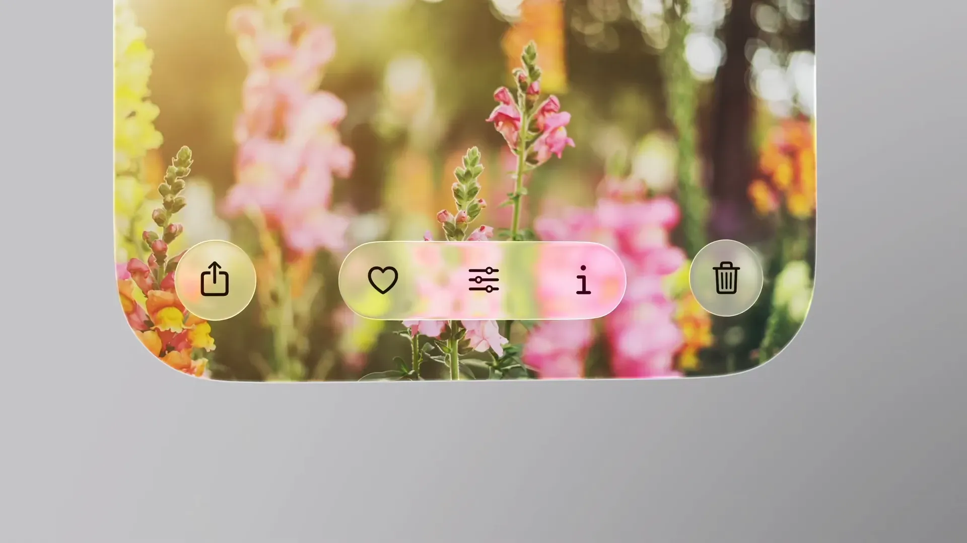 Liquid Glass functional UI layer